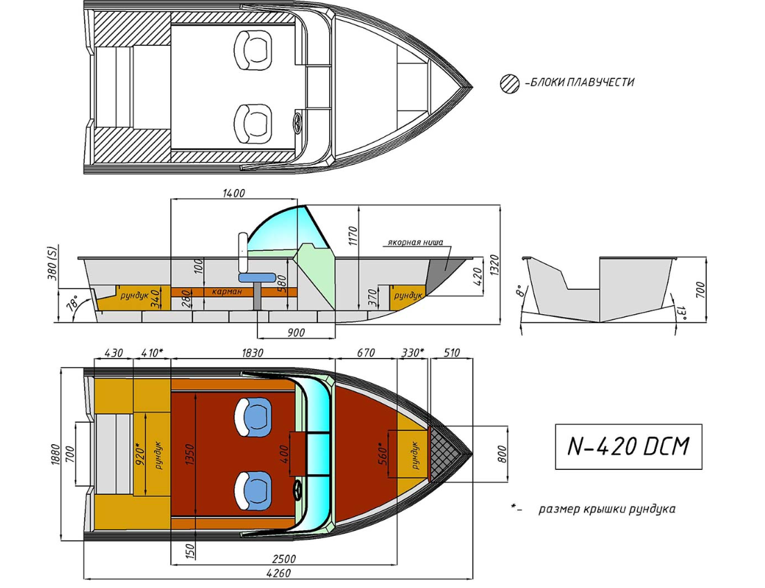 Алюминиевый катер Неман-420 DCM в Северодвинске