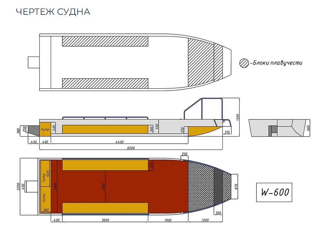 Алюминиевая лодка Wyatboat-600 в Северодвинске