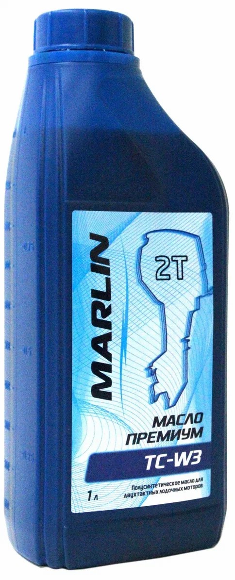 МАСЛО ПОЛУСИНТЕТИЧЕСКОЕ MARLIN ПРЕМИУМ 2Т, TC-W3, 1 ЛИТР в Северодвинске