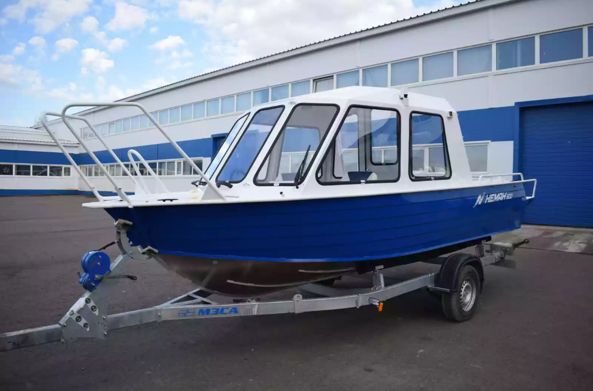 Алюминиевый катер Неман-500 (закрытая рубка) в Северодвинске