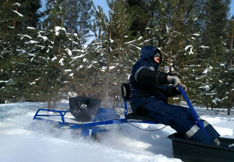 Мотобуксировщик толкач Альбатрос-XL8 с модулем. Без фары, склизы в Северодвинске