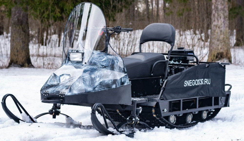 Миниснегоход Бурлак Егерь Экспедитор 15 л.с. , реверс, тормоз, капот белый в Северодвинске
