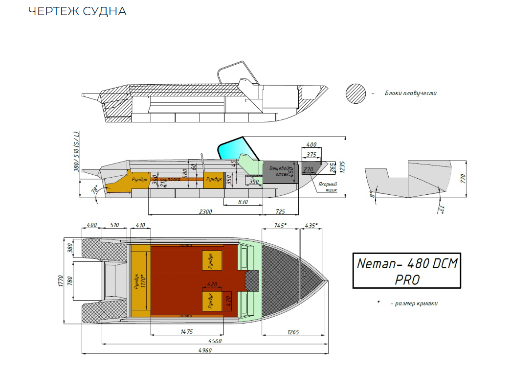 Алюминиевый катер Neman-480 DCM PRO в Северодвинске