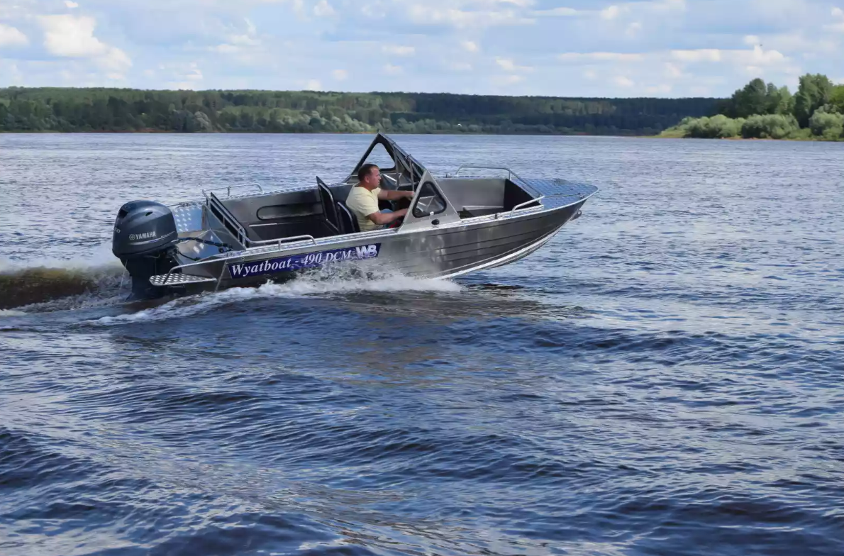 Алюминиевый катер Wyatboat-490 DCM Pro в Северодвинске