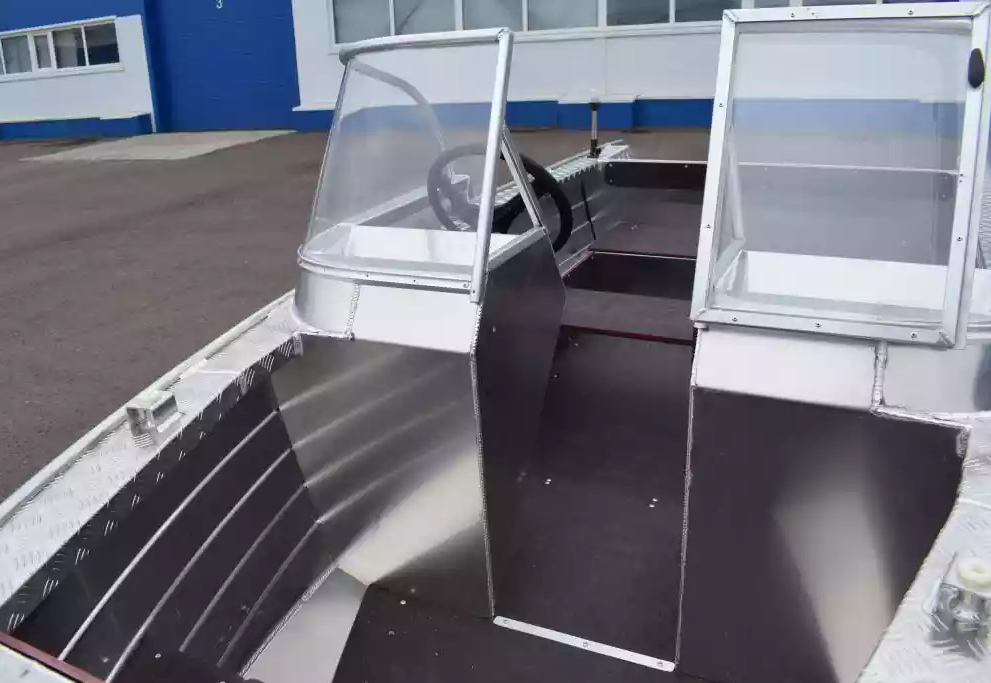 Алюминиевая лодка Wyatboat-390 DCM Увеличенный борт в Северодвинске
