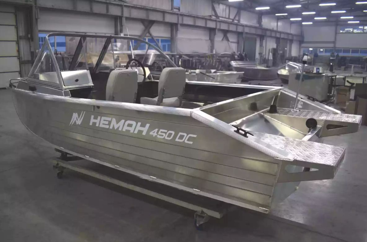 Алюминиевый катер Неман-450 DC NEW без покраски в Северодвинске