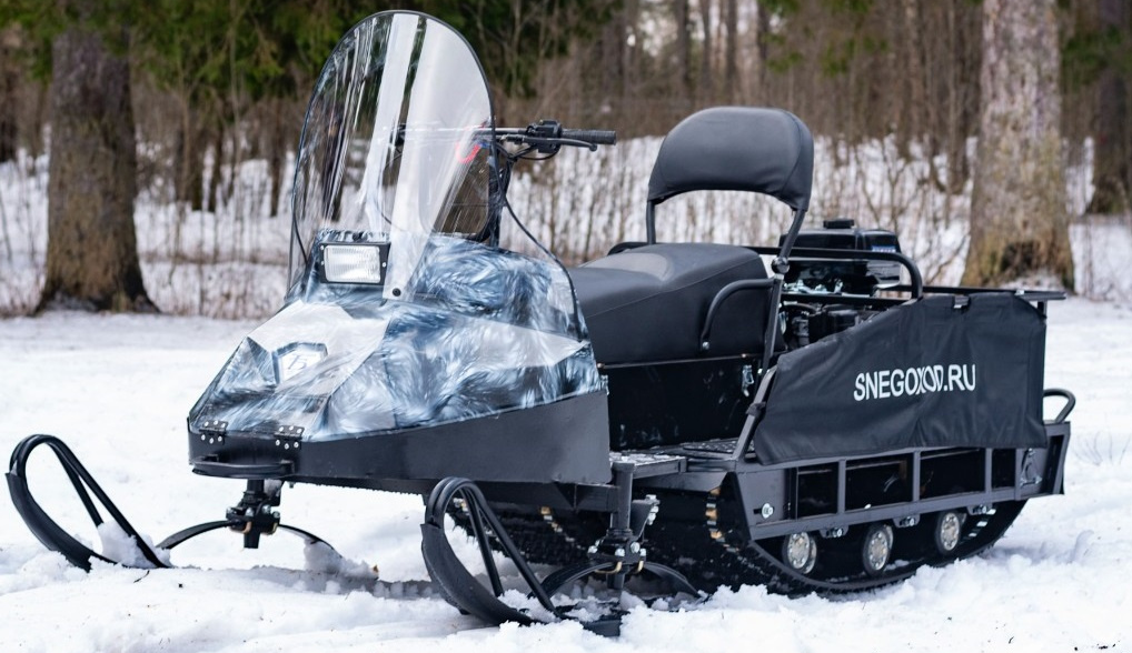 Миниснегоход Бурлак Егерь Экспедитор 15 л.с. , реверс, тормоз, капот белый в Северодвинске