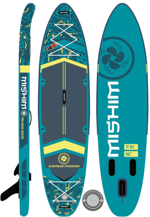 SUP (САП) Доска MISHIMO PRO-MAX Light Teal 11’ (335см) в Северодвинске
