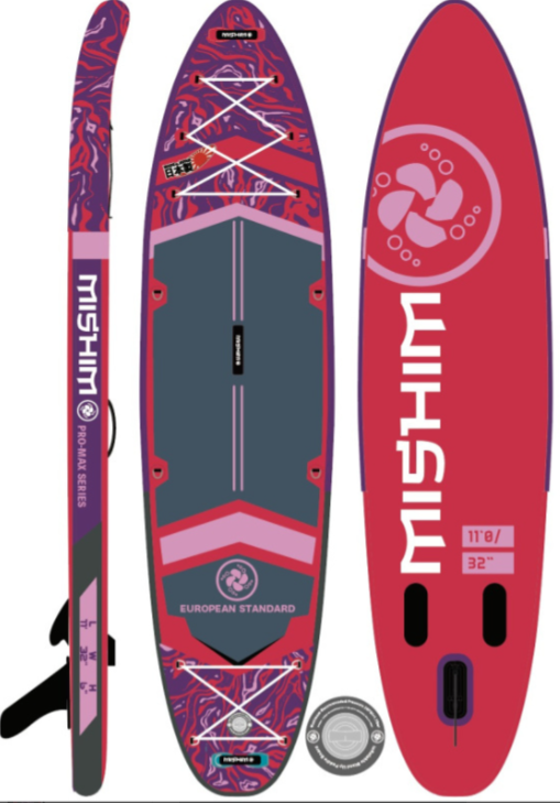 SUP (САП) Доска MISHIMO PRO-MAX Viva Magenta 10.8’ (330см) в Северодвинске