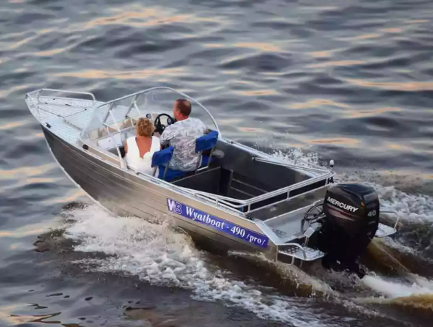 Алюминиевый катер Wyatboat-490 Pro водомет в Северодвинске