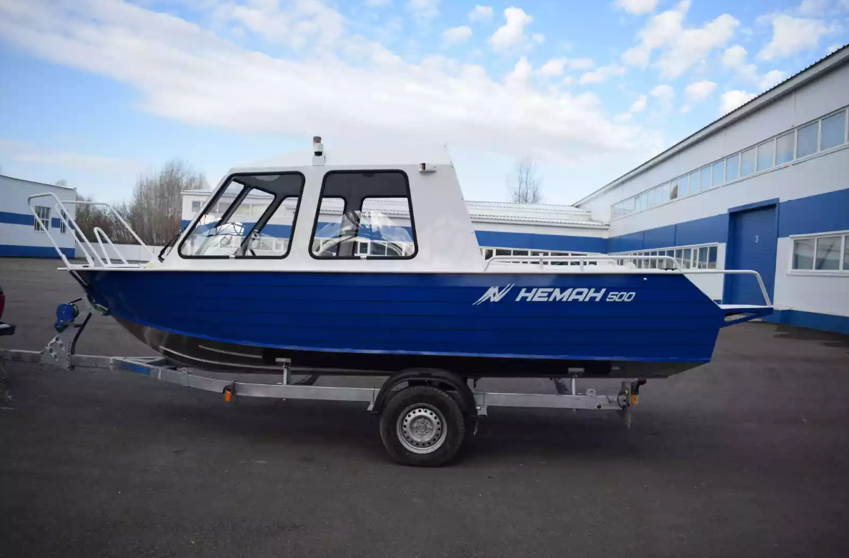 Алюминиевый катер Неман-500 (закрытая рубка) в Северодвинске