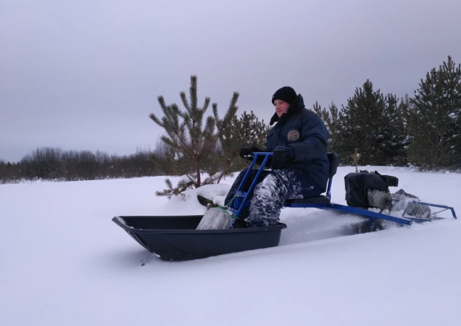 Мотобуксировщик толкач Альбатрос-XL8 с модулем. Без фары, склизы в Северодвинске
