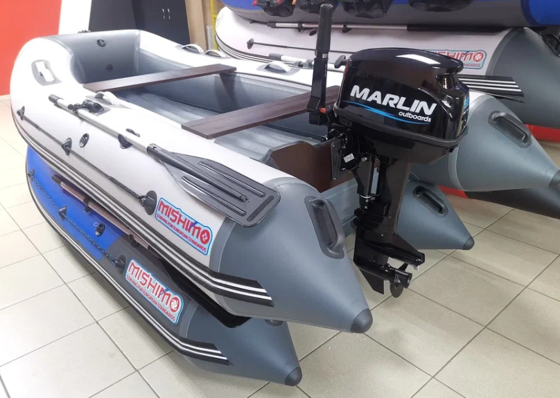 КОМПЛЕКТ ЛОДКА MISHIMO LITE 335 + МОТОР 9,8 Л.С. в Северодвинске