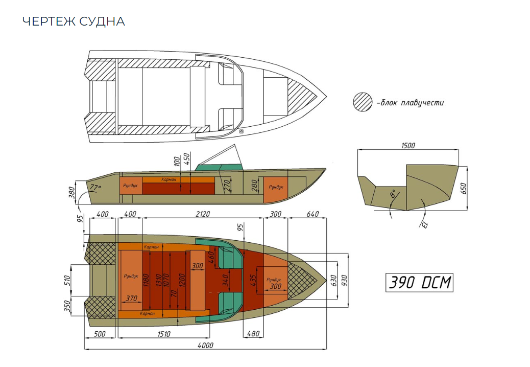 Алюминиевый катер Wyatboat-390 DCM в Северодвинске