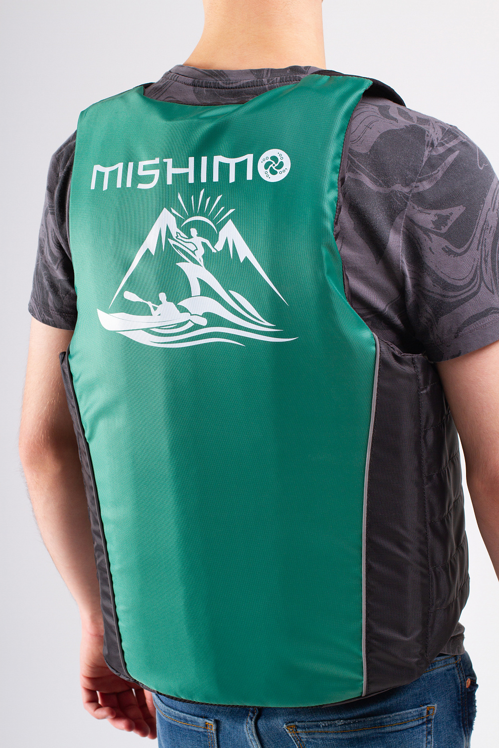 Жилет спасательный MISHIMO PRO Премиум качества Черно-зеленый в Северодвинске