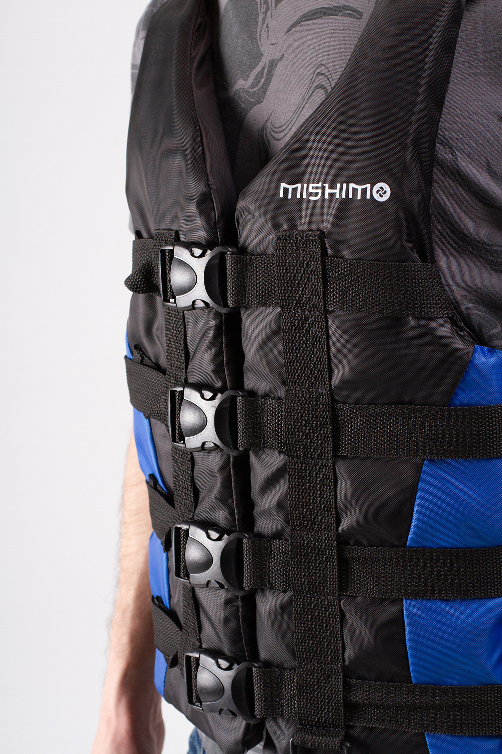 Жилет спасательный MISHIMO PRO Премиум качества Черно-синий в Северодвинске